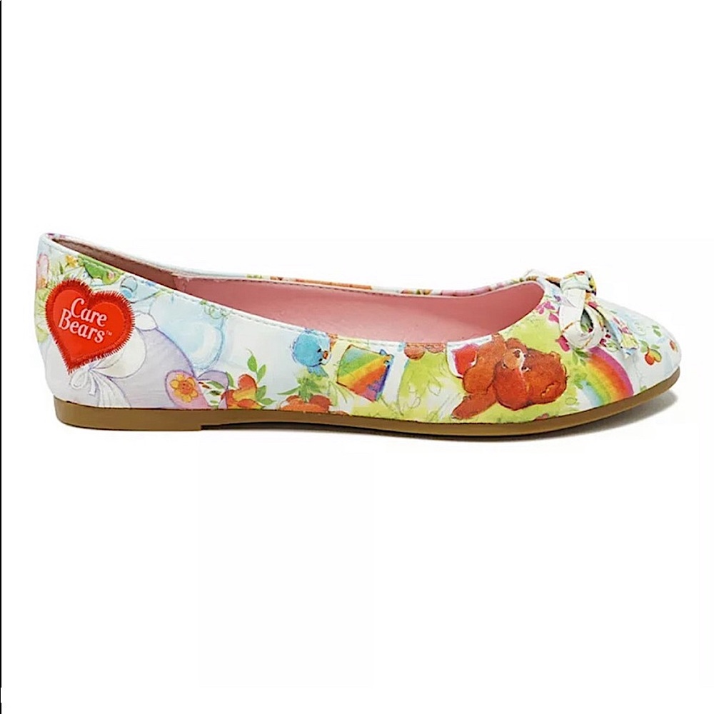 NWT RARE Iron Fist Limited Edition Spring Fling Care Bears Flats Size 7